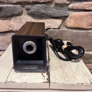 Panasonic Black and Brown Electric Pencil Sharpener with auto stop.‎